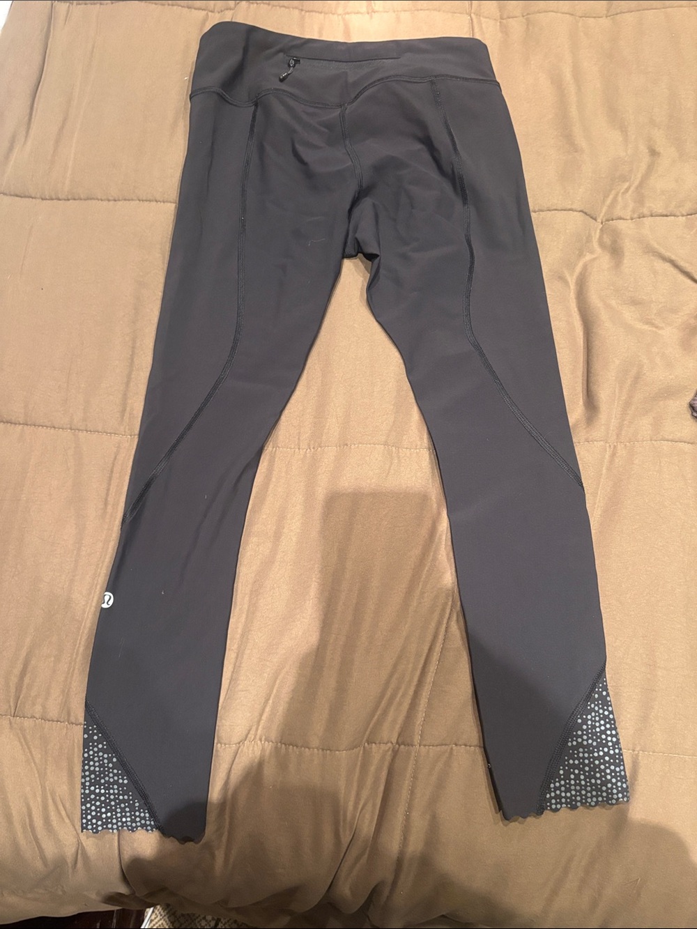 lululemon athletica Black Kids' Leggings with Reflective Dot Hem